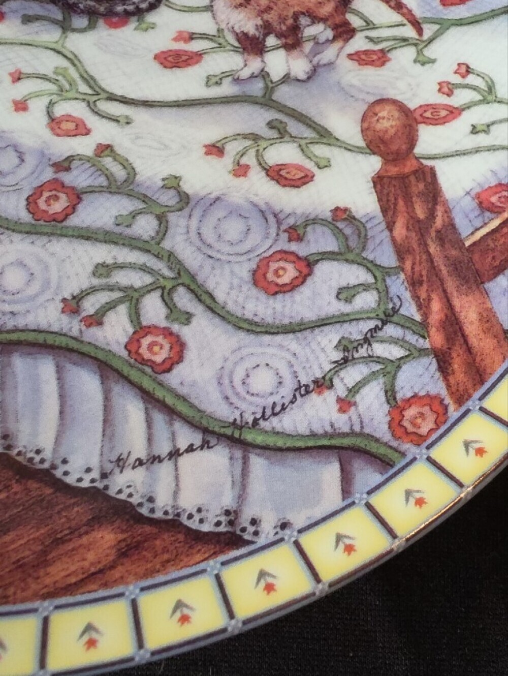 Knowles "A Sunny Spot" By Hannah Hollister Ingmire Decorative Plate - Picture 2 of 4